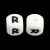 Siliconen, 12X12X12mm - Cube - Letter R