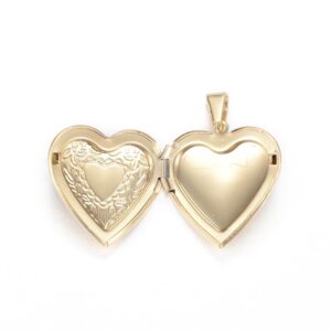 Alternative view of RVS - Gold - Locket, Heart