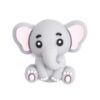Siliconen Figuur - Olifant, Grijs