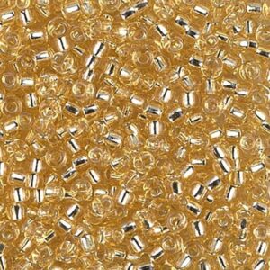 Miyuki Rocailles 8/0 - Silver-Lined Light Gold