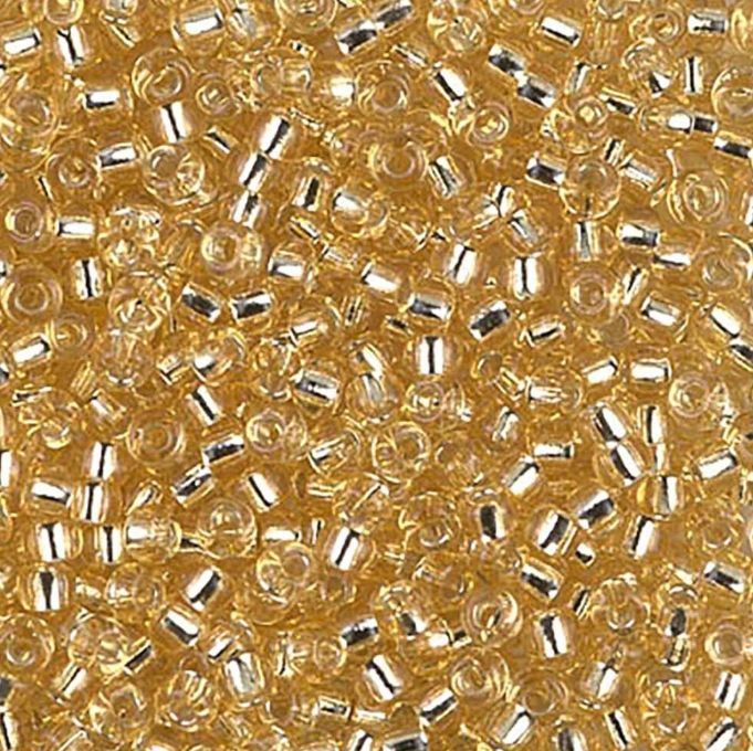 Miyuki Rocailles 8/0 - Silver-Lined Light Gold