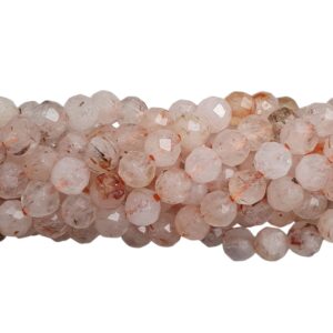 Natuursteen Facet - Rode Rutielkwarts - 3,1mm