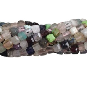 Natuursteen Facet Cube - Multi-strand - 2,6-3X2,6X3mm