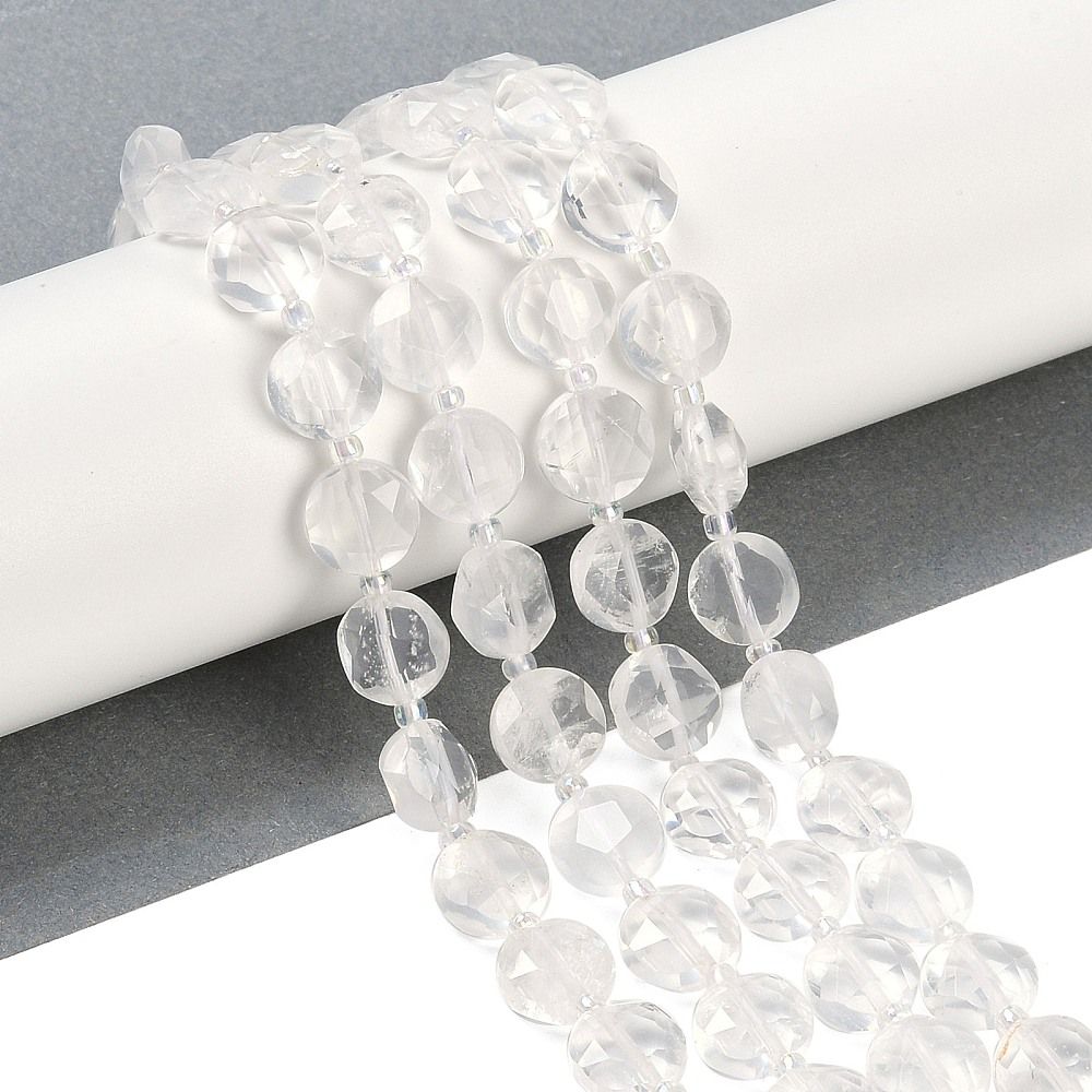 Natuursteen Facet Coin M - Bergkristal - Afbeelding 2