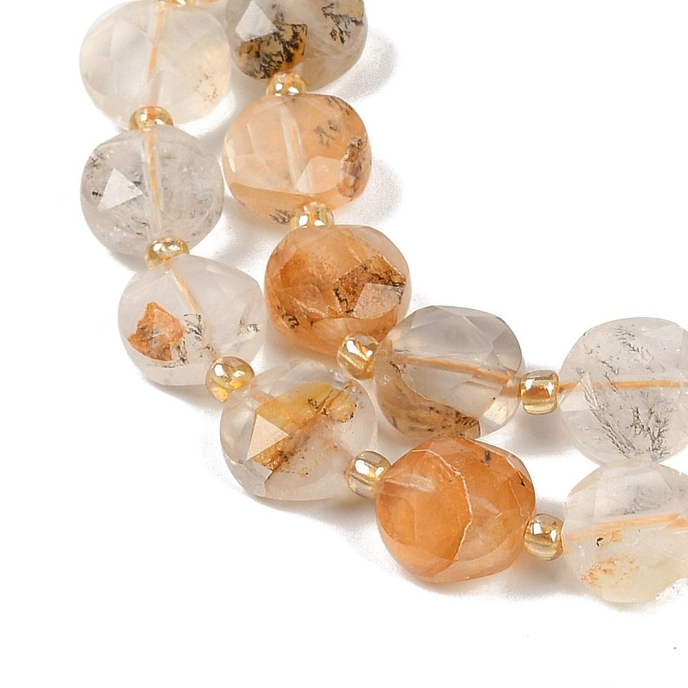 Natuursteen Facet Coin M - Dendriet Quartz