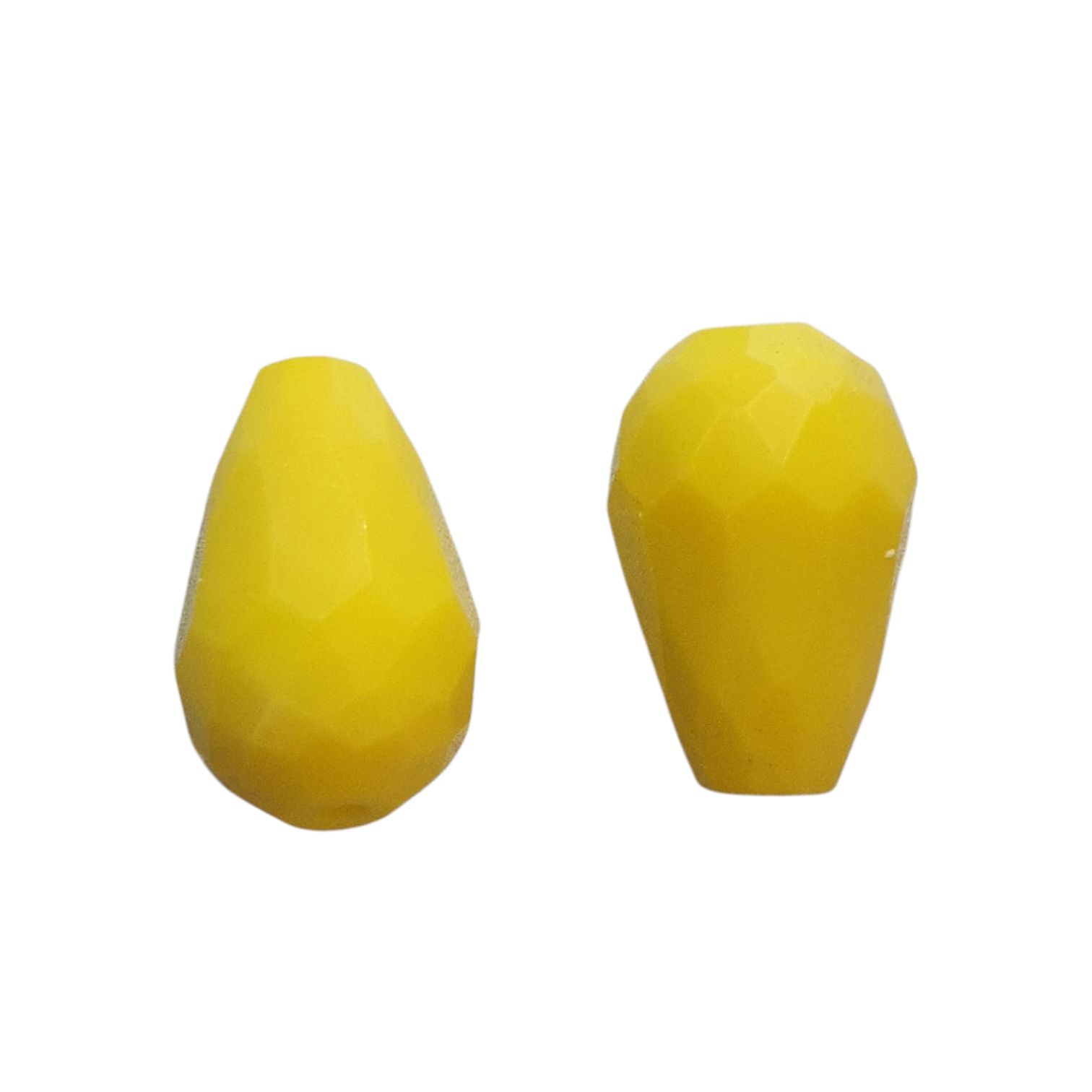 Facet Druppel - Opaque Yellow