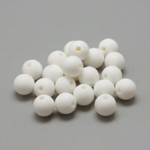 Siliconen, 12mm - Rond - White