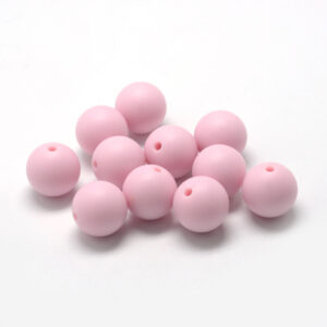 Siliconen, 12mm - Rond - Pink