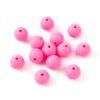Siliconen, 12mm - Rond - Deep Pink