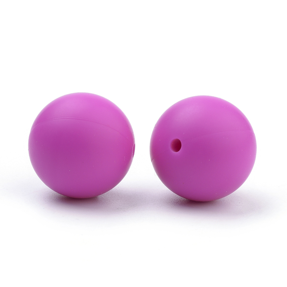 Siliconen, 12mm - Rond - Camellia - Afbeelding 2