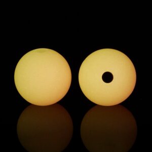 Alternative view of Siliconen, 12mm - Rond - Orange - Glow