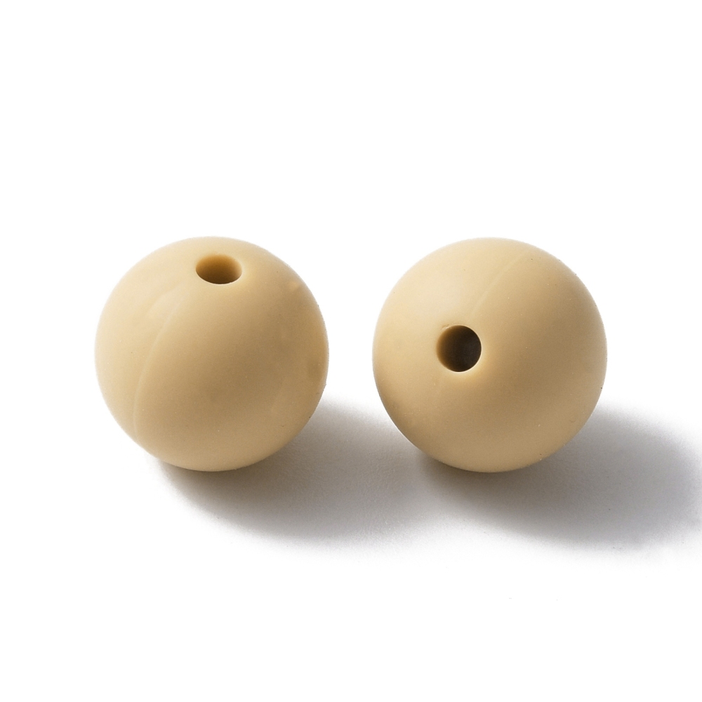 Siliconen, 12mm - Rond - Beige - Afbeelding 2