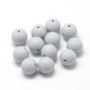 Siliconen, 12mm - Rond - Grey