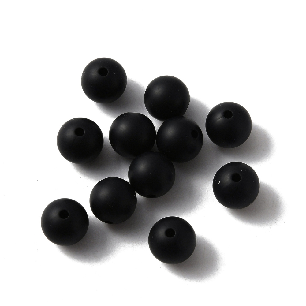 Siliconen, 12mm - Rond - Black - Afbeelding 2