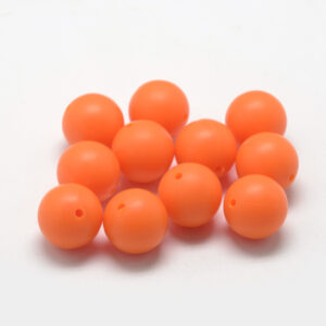 Siliconen, 9mm - Rond - Orange