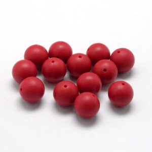 Siliconen, 9mm - Rond - Red
