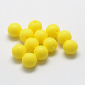 Siliconen, 9mm - Rond - Yellow