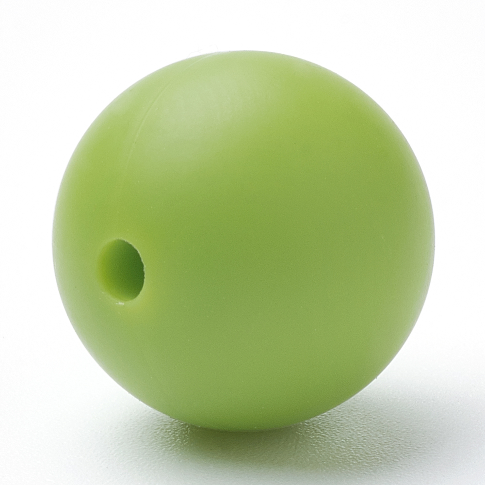 Siliconen, 9mm - Rond - Lawn Green