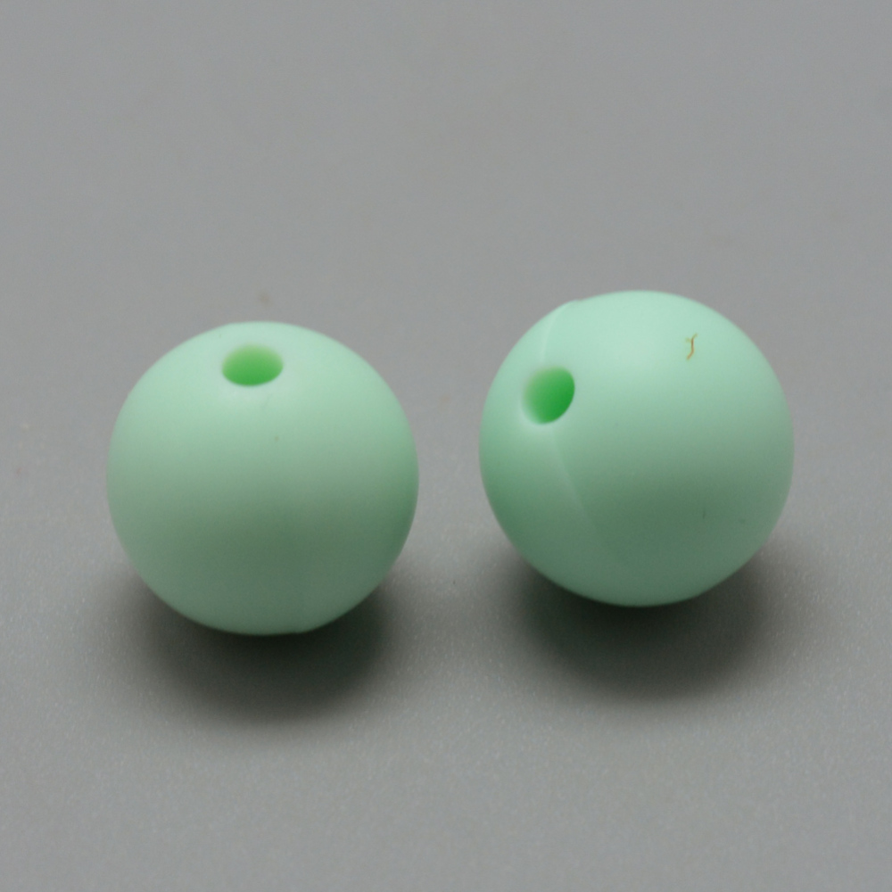 Siliconen, 9mm - Rond - Cyan - Afbeelding 2