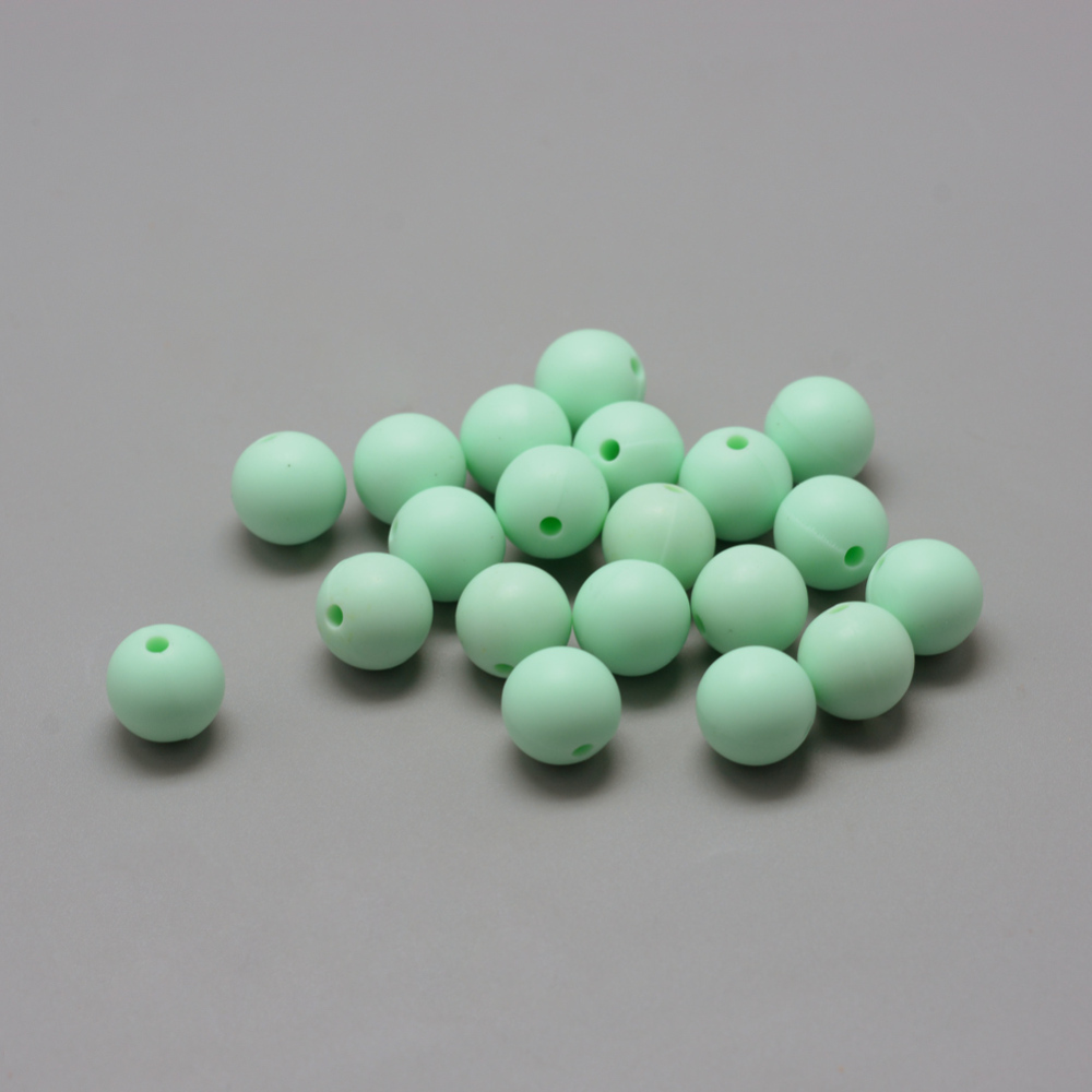 Siliconen, 9mm - Rond - Cyan