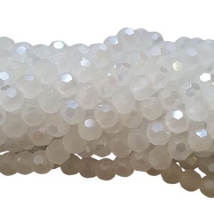 Facet Rond - Opaque White - Luster