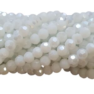 Facet Rond - Pearl Luster White Soft-AB