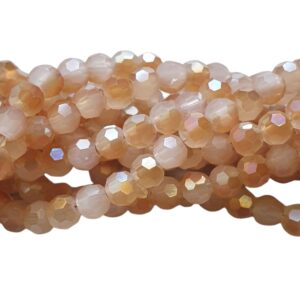 Facet Rond - Nude, Orange Caramel Plated