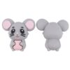 Siliconen Figuur - Muis, Licht Grijs