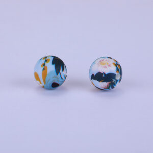 Siliconen, 15mm - Rond Print - Flowers Bold