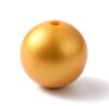 Siliconen, 15mm - Rond - Metallic Gold
