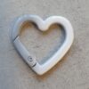 Sleutelhanger Ring - Hart Duo - Grey