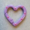 Sleutelhanger Ring - Hart Dots - Purple