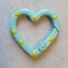 Sleutelhanger Ring - Hart Dots - Blue
