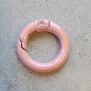Sleutelhanger Ring - Shimmer - Baby Pink