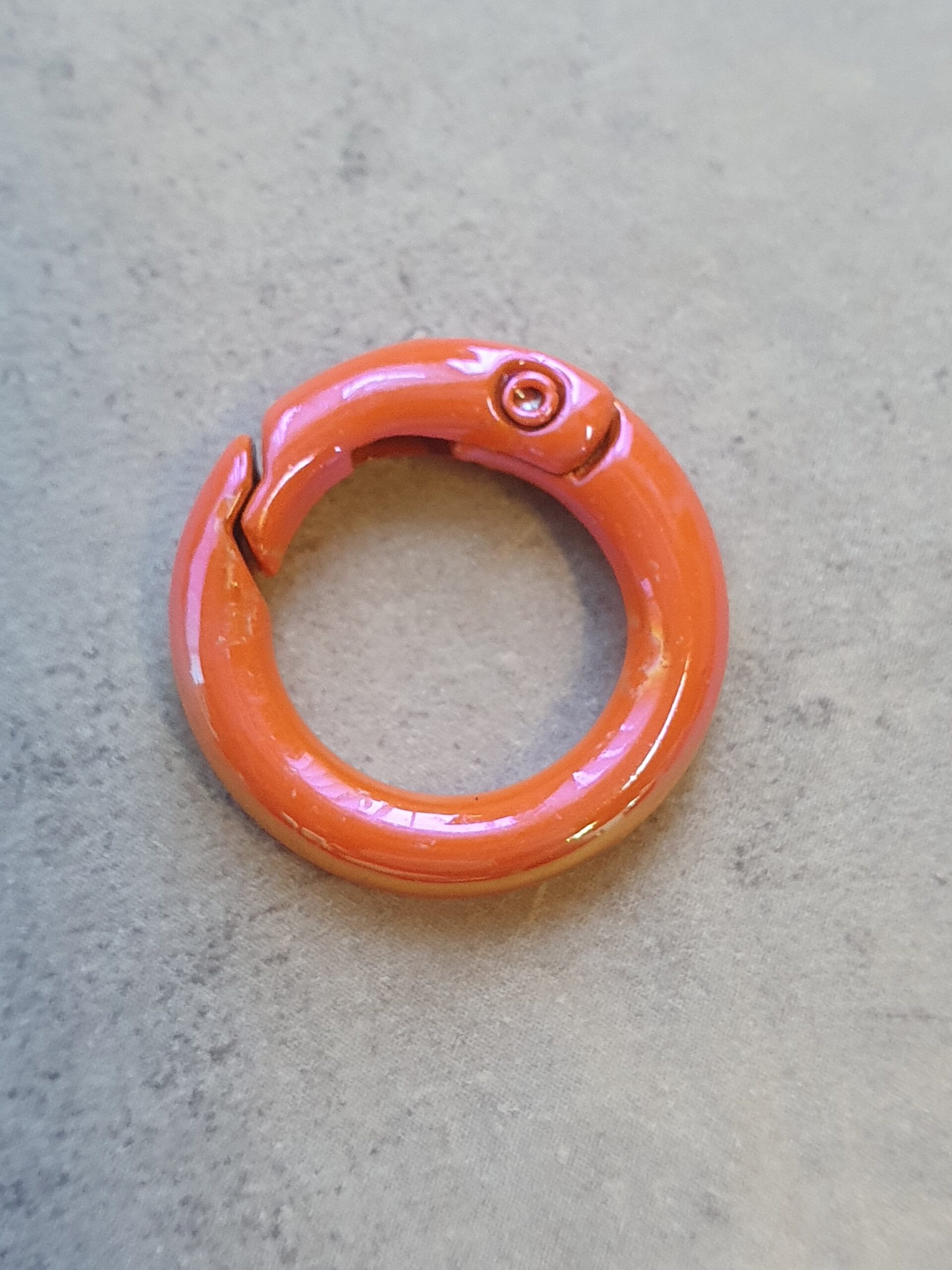 Sleutelhanger Ring - Shimmer - Orange