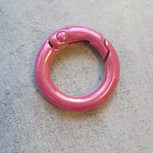 Sleutelhanger Ring - Shimmer - Dark Pink