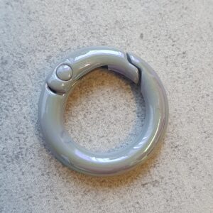 Sleutelhanger Ring - Shimmer - Dark Lilac/Grey