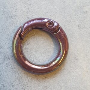 Sleutelhanger Ring - Shimmer - Dark Mauve