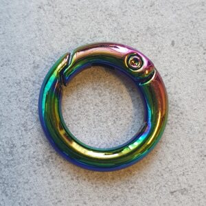 Sleutelhanger Ring - Shimmer - Chrome