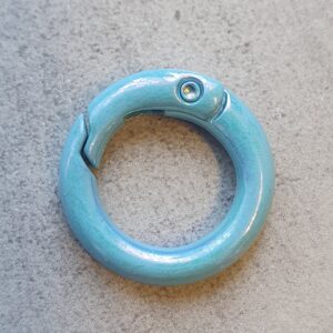 Sleutelhanger Ring - Shimmer - Sky Blue