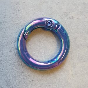 Sleutelhanger Ring - Shimmer - Dark Blue