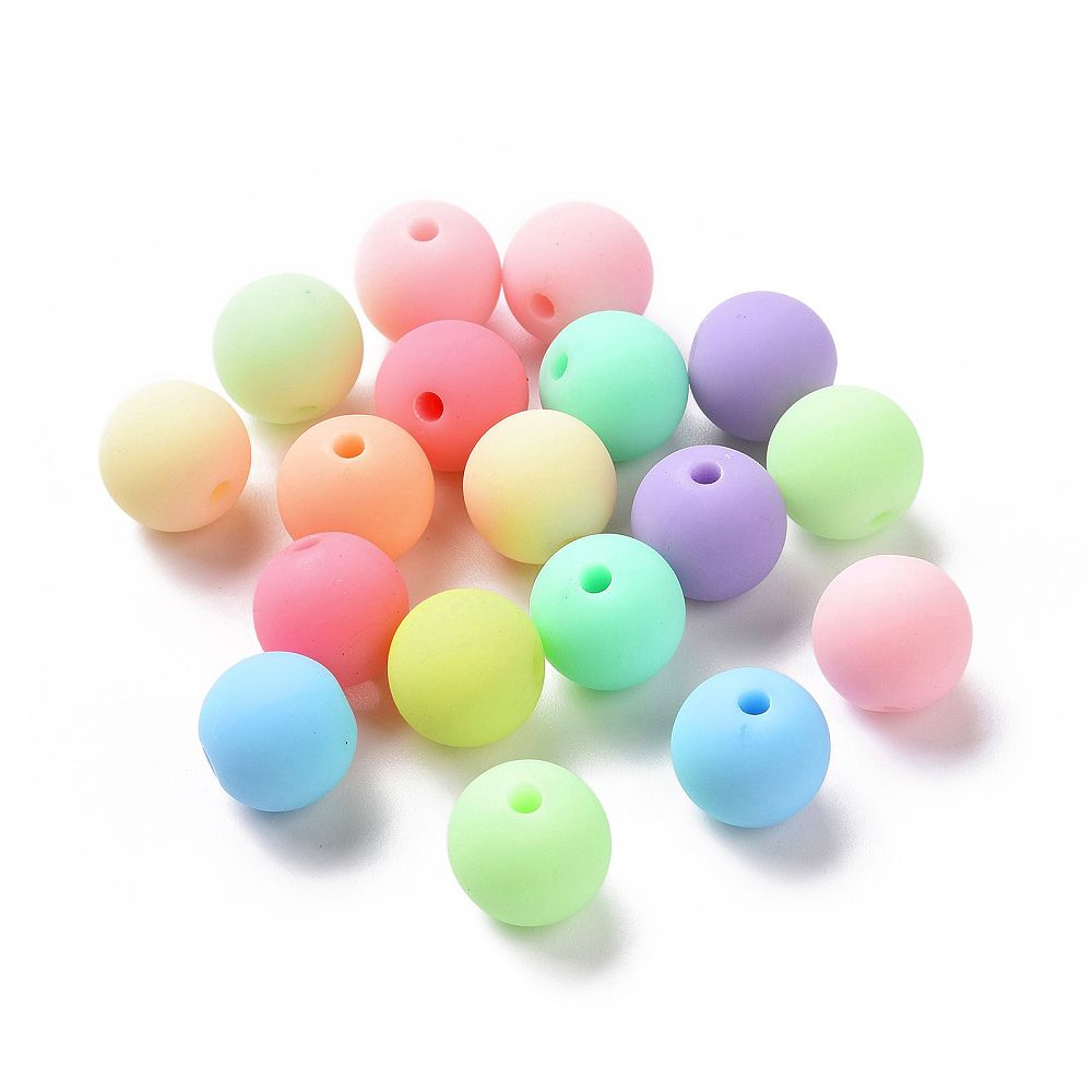 Rubberized Style, Imitated Silicone - ca. 12mm - Bright Mix