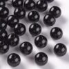 Acryl, Candy Beads - Opaque Black