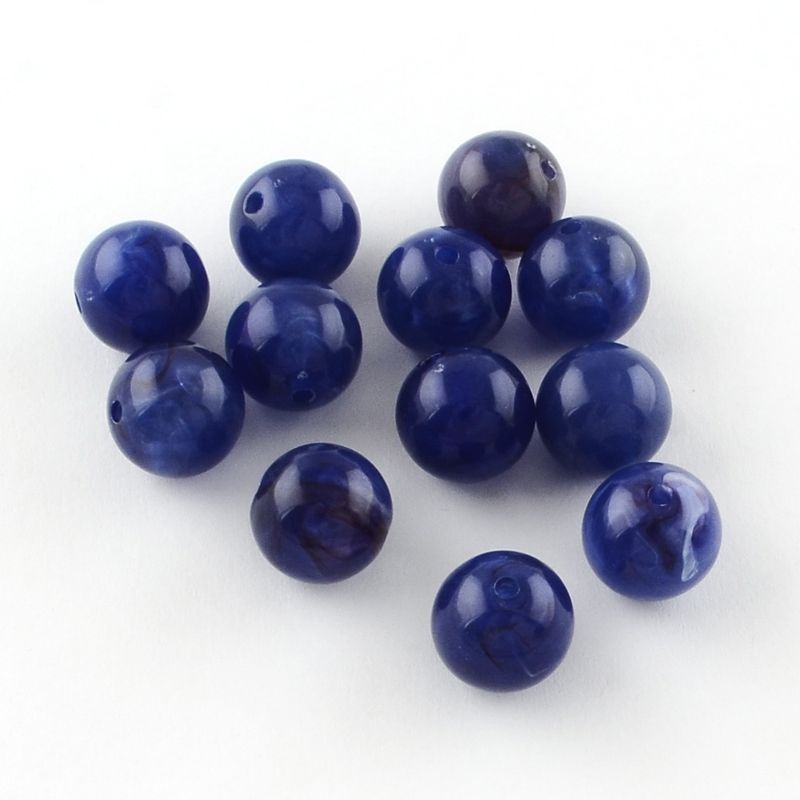 Acryl, Candy Beads - Imi Gemstone, Dark Blue