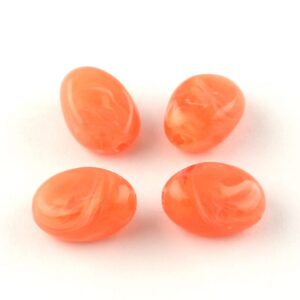 Acryl, Candy Beads, Nuggets - Imi Gemstone, Bright Orange