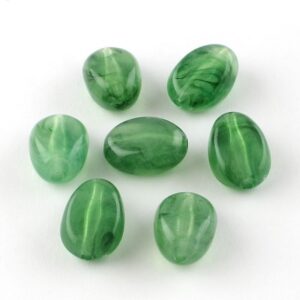 Acryl, Candy Beads, Nuggets - Imi Gemstone, Green