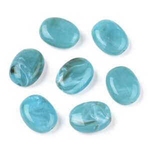 Acryl, Candy Beads, Ovaal - Imi Gemstone, Turquoise