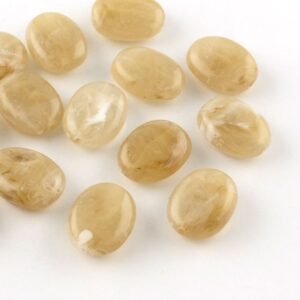 Acryl, Candy Beads, Ovaal - Imi Gemstone, DarkKhaki