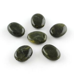 Acryl, Candy Beads, Ovaal - Imi Gemstone, Dark Green