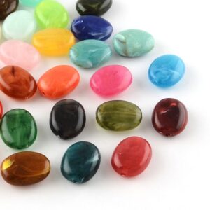 Acryl, Candy Beads, Ovaal - Imi Gemstone, MIX